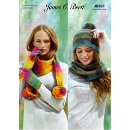 Cowl ,Hat,  in James C Brett Shhh Dk