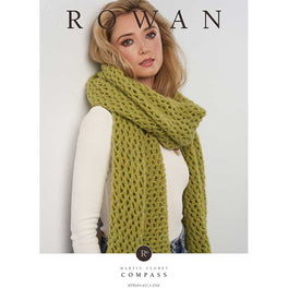 Compass Scarf in Rowan Brushed Fleece - Digital Version RTP004-0013