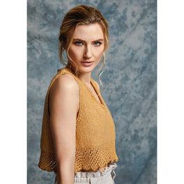 Radish Vest in Rowan Denim Revive - Digital Version