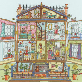 Cut Thru' Dolls House Cross Stitch Kit