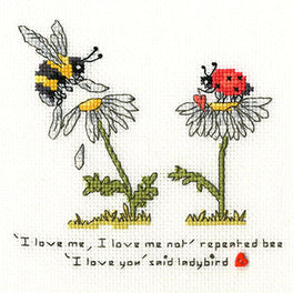 Love Me, Love Me Not Cross Stitch Kit