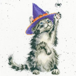 The Witch's Cat Cross Stitch Kit