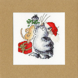 Under The Mistletoe Christmas Card