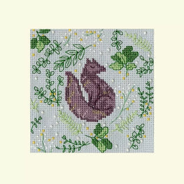 Scandi Fox -  Bothy Threads Christmas Card Cross Stitch Kit