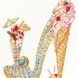 Lazy Sundae- Cross Stitch Kit