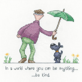 Be Kind -  Heritage Crafts Cross Stitch Kit