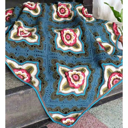 Indian Roses Blanket Pattern by Janie Crow - Digital Version