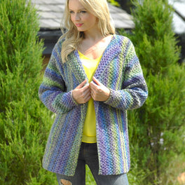 Jacket in James C Brett Marble Chunky