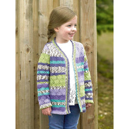 Cardigan in James C Brett Fairground DK
