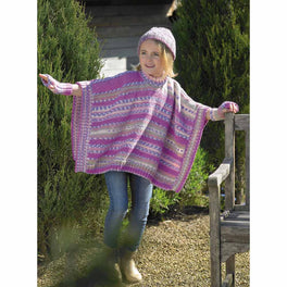 Tabard, Hat and Wrist Warmers in James C Brett Fairground Dk