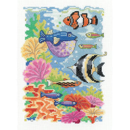 Tropical Fish - Heritage Crafts Cross Stitch Kit