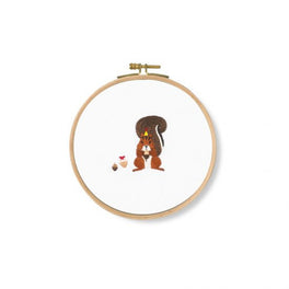 Acorns! Squirrel Embroidery Kit