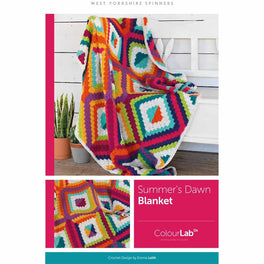 Summer's Dawn Corner to Corner Blanket in West Yorkshire Spinners ColourLab - Digital Version